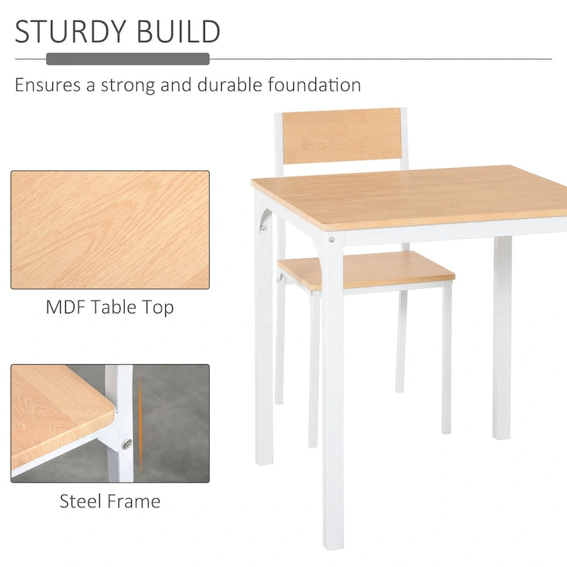 Table à manger carrée en bois