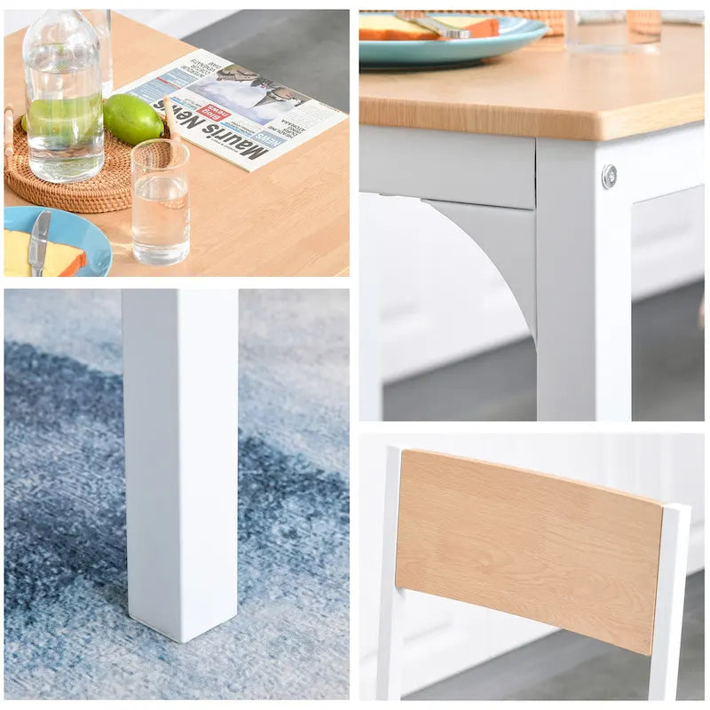 Table à manger carrée en bois