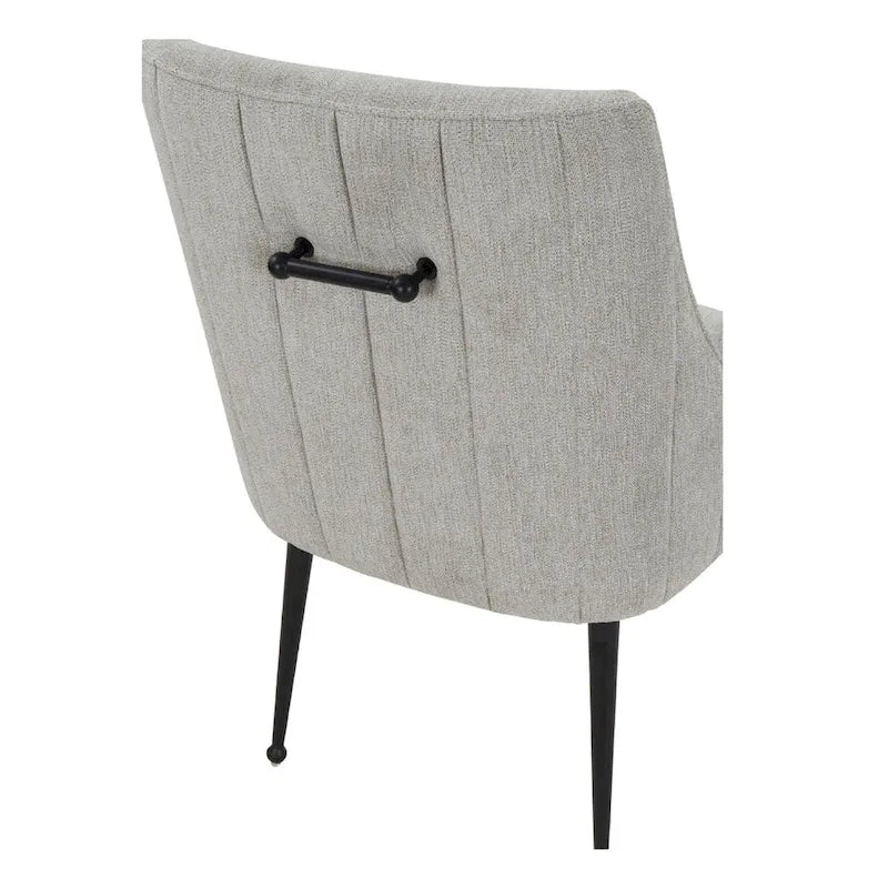 Chaise de salle à manger en velours avec pieds en acier inoxydable