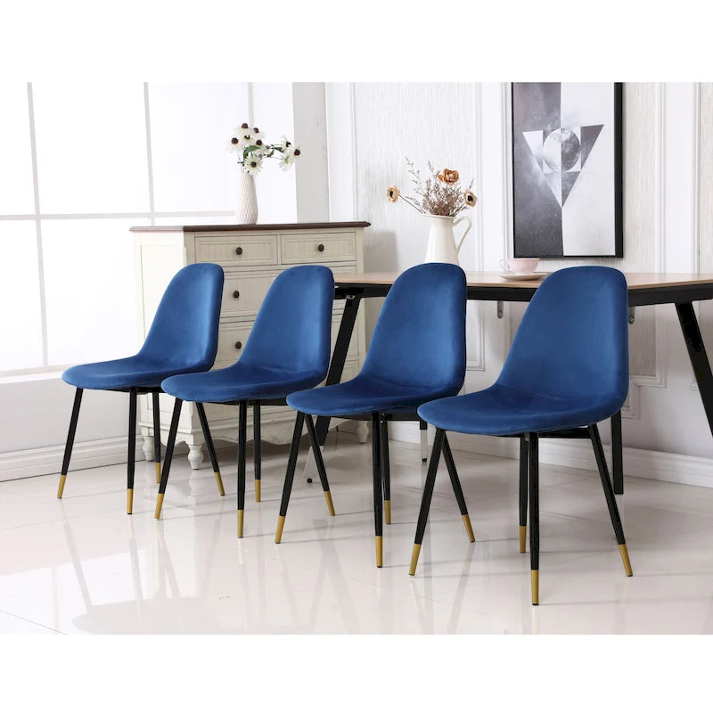 Chaises de salle à manger contemporaines en tissu rembourré
