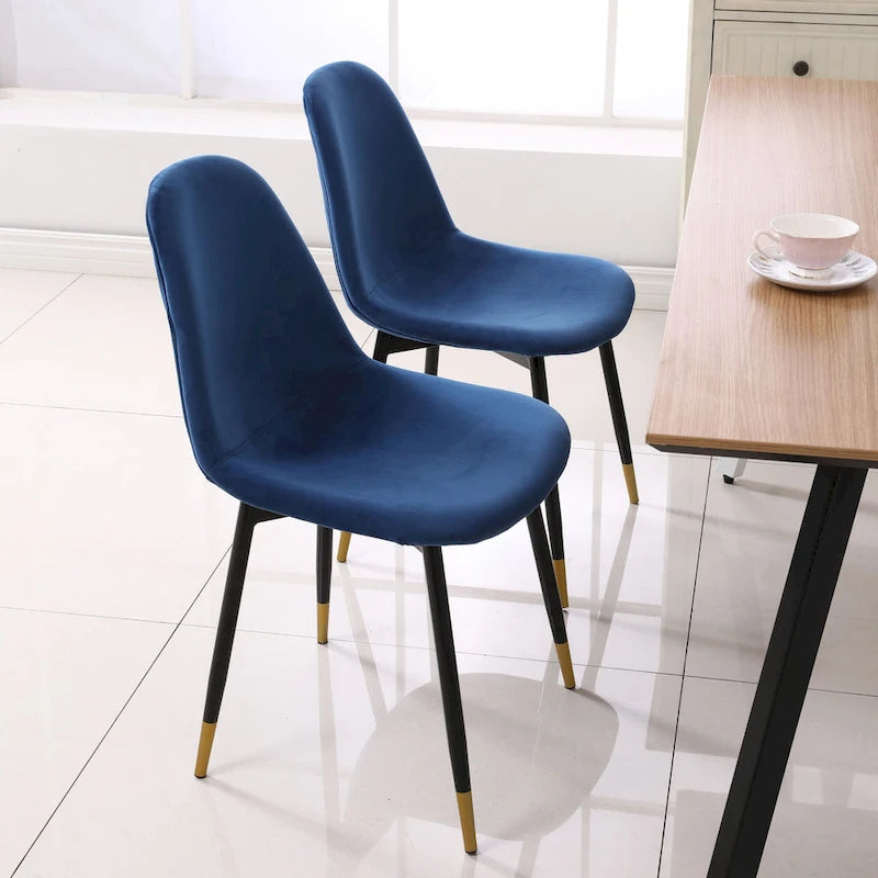 Chaises de salle à manger contemporaines en tissu rembourré