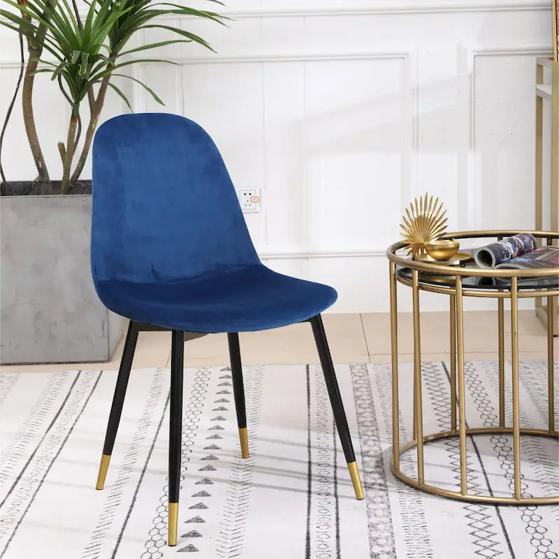 Chaises de salle à manger contemporaines en tissu rembourré