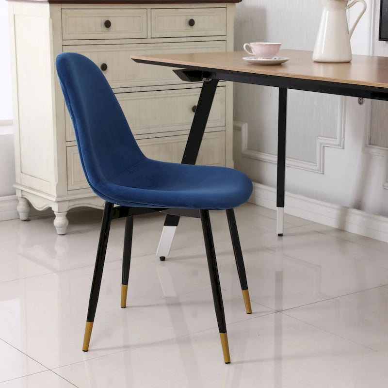 Chaises de salle à manger contemporaines en tissu rembourré