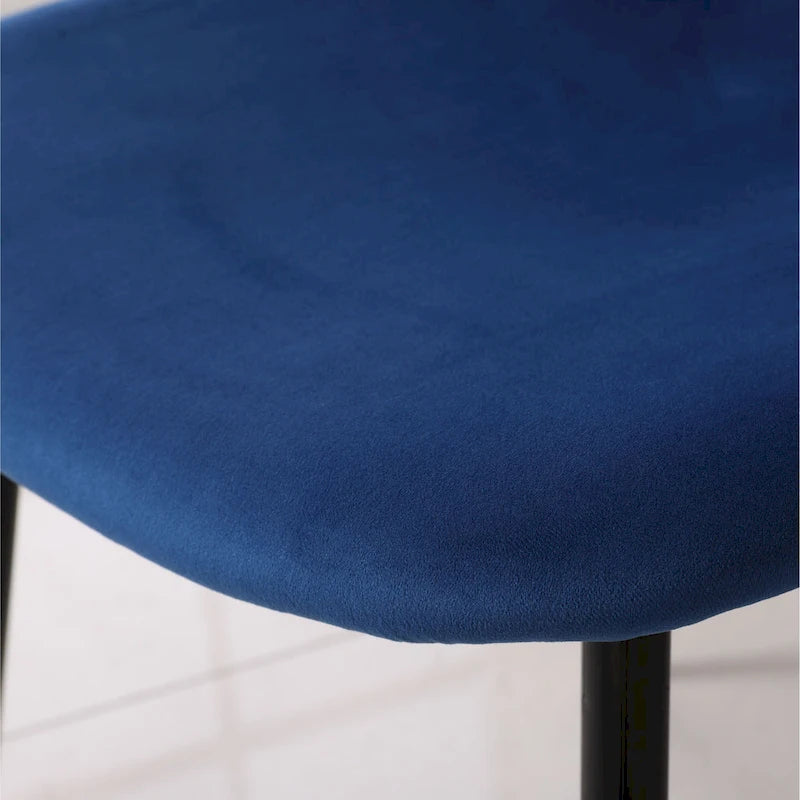 Chaises de salle à manger contemporaines en tissu rembourré