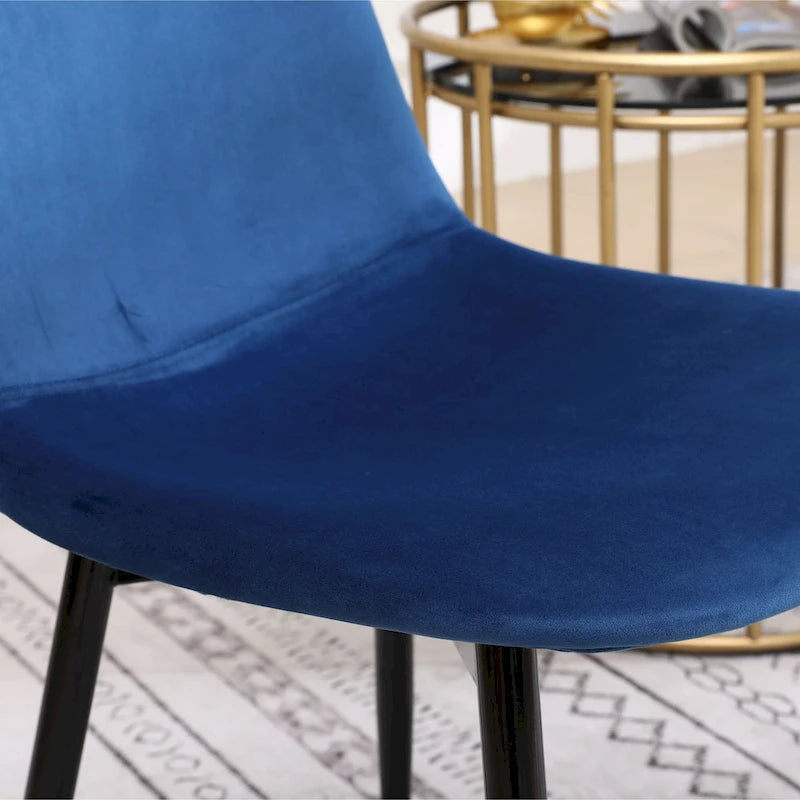 Chaises de salle à manger contemporaines en tissu rembourré