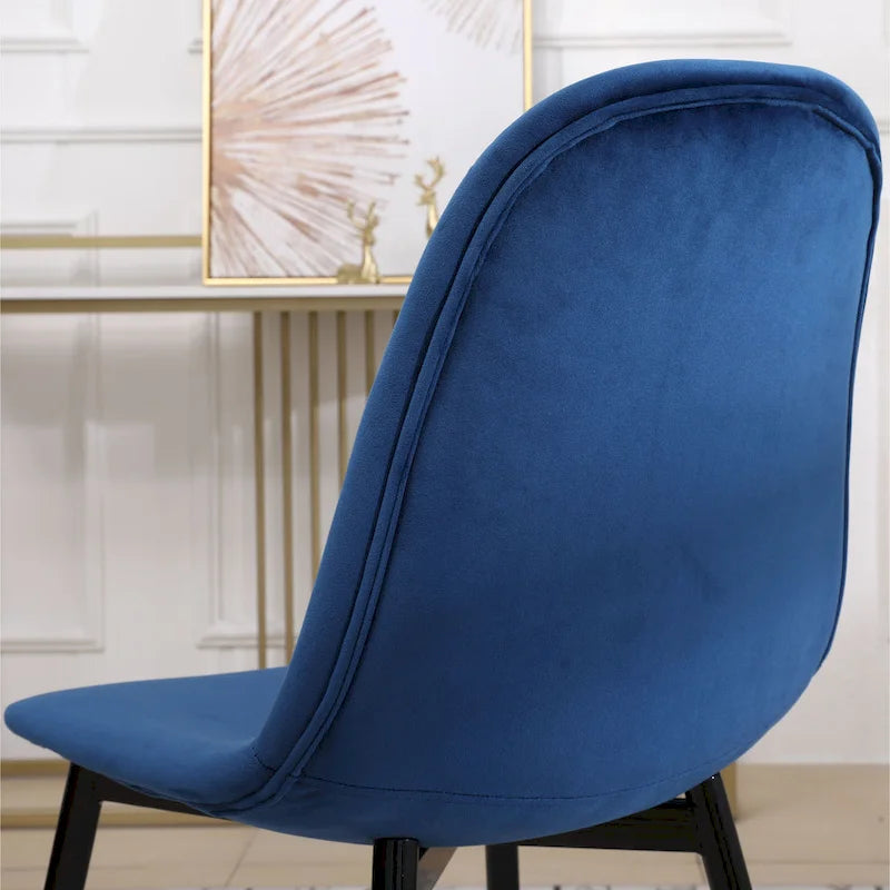 Chaises de salle à manger contemporaines en tissu rembourré