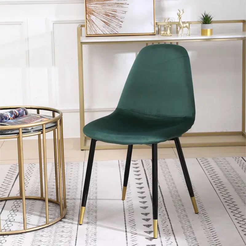 Chaises de salle à manger contemporaines en tissu rembourré