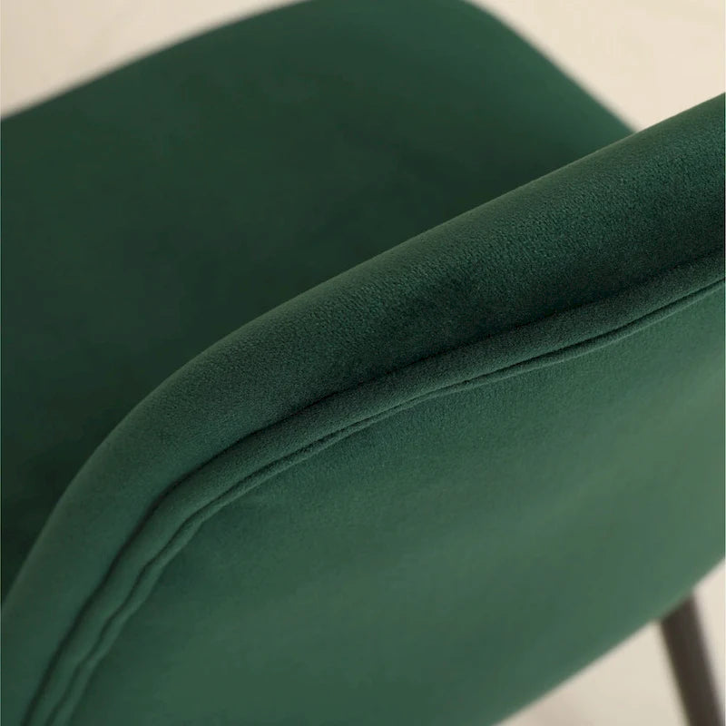 Chaises de salle à manger contemporaines en tissu rembourré