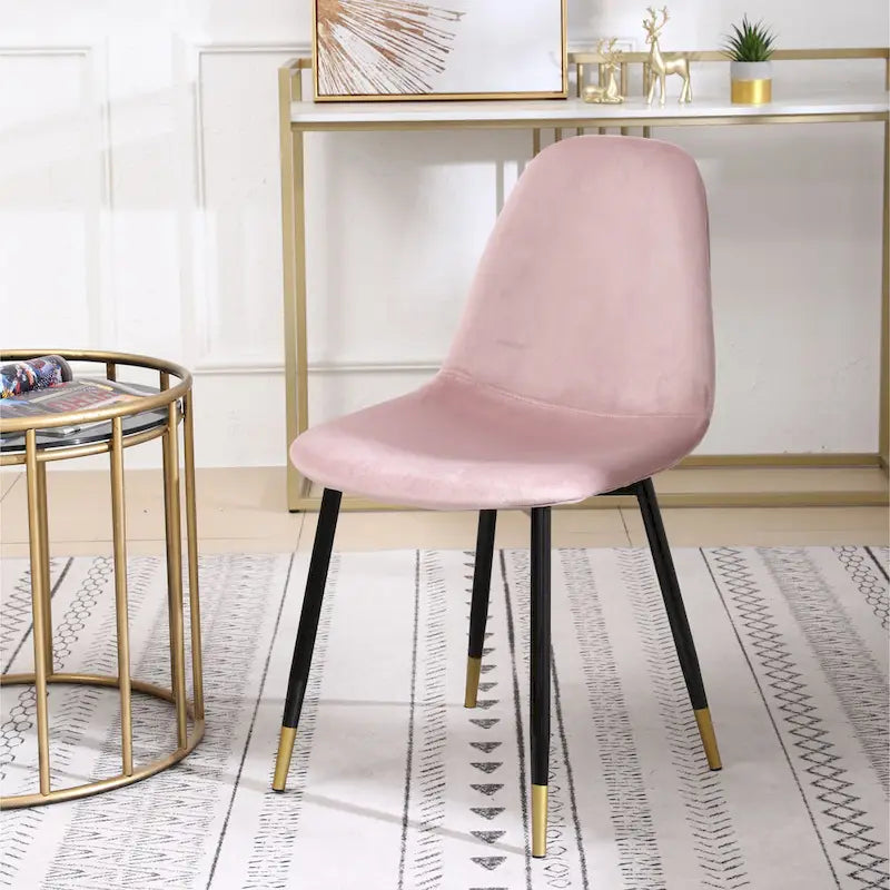 Chaises de salle à manger contemporaines en tissu rembourré