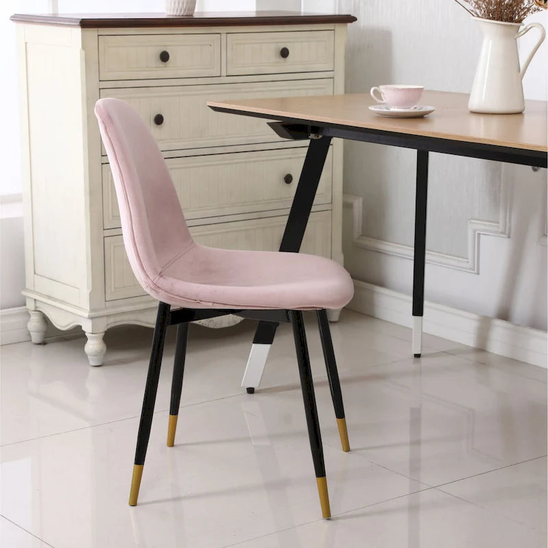Chaises de salle à manger contemporaines en tissu rembourré