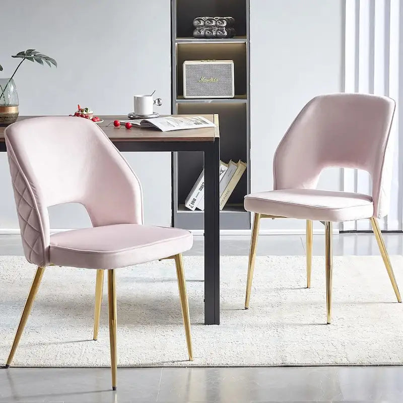 Chaise de maison rembourrée à dossier ajouré