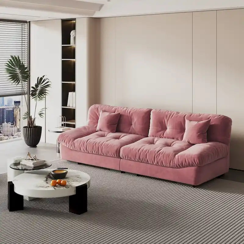 Canapé de luxe moderne en velours poncé 105