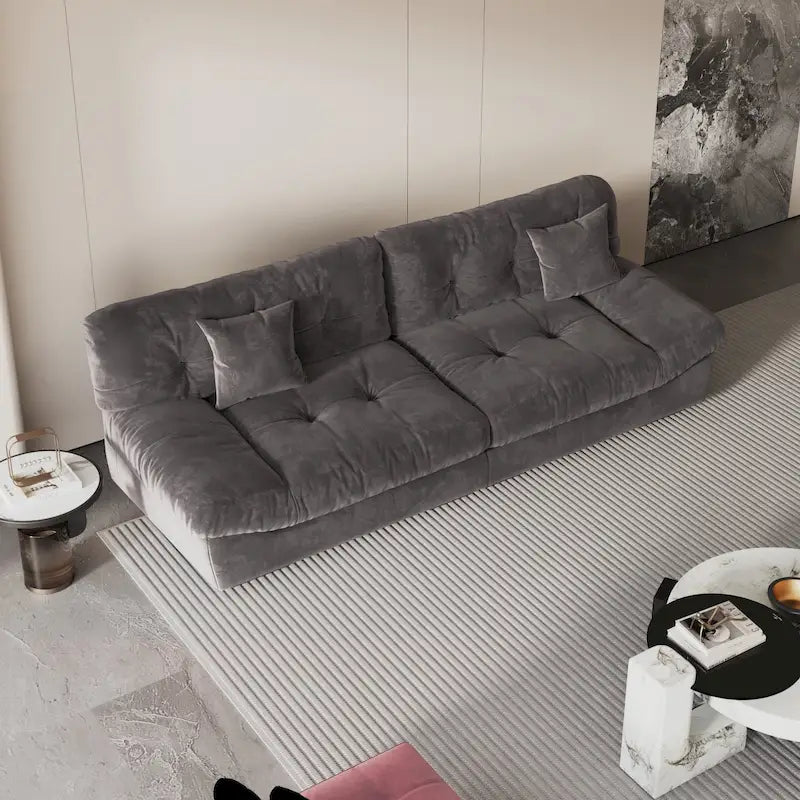 Canapé de luxe moderne en velours poncé 105