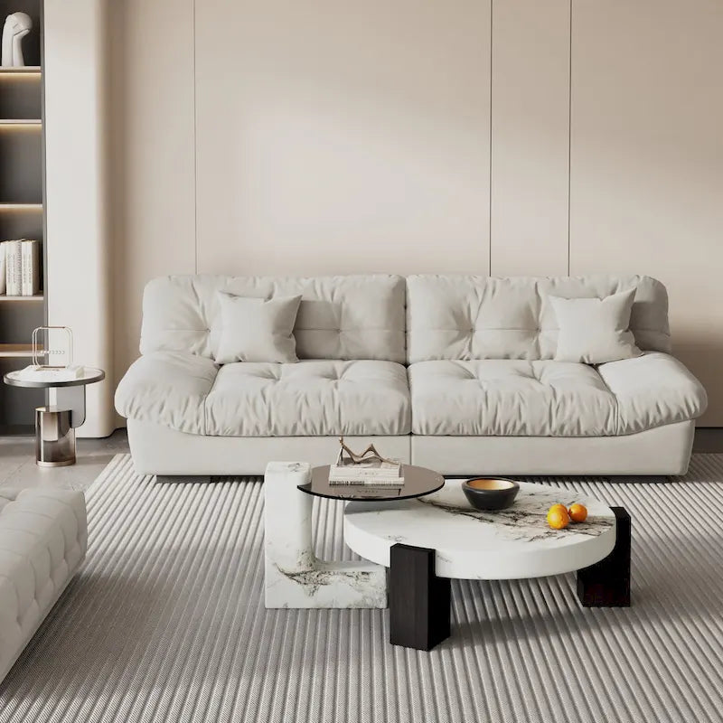 Canapé de luxe moderne en velours poncé 105
