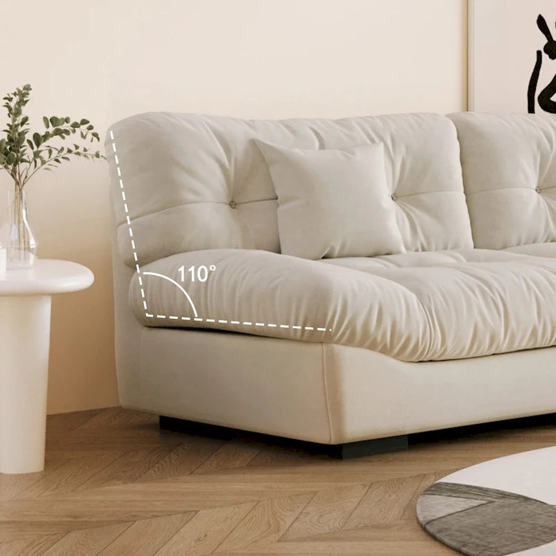 Canapé de luxe moderne en velours poncé 105
