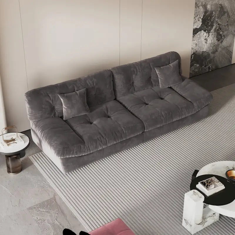 Canapé de luxe moderne en velours poncé 105
