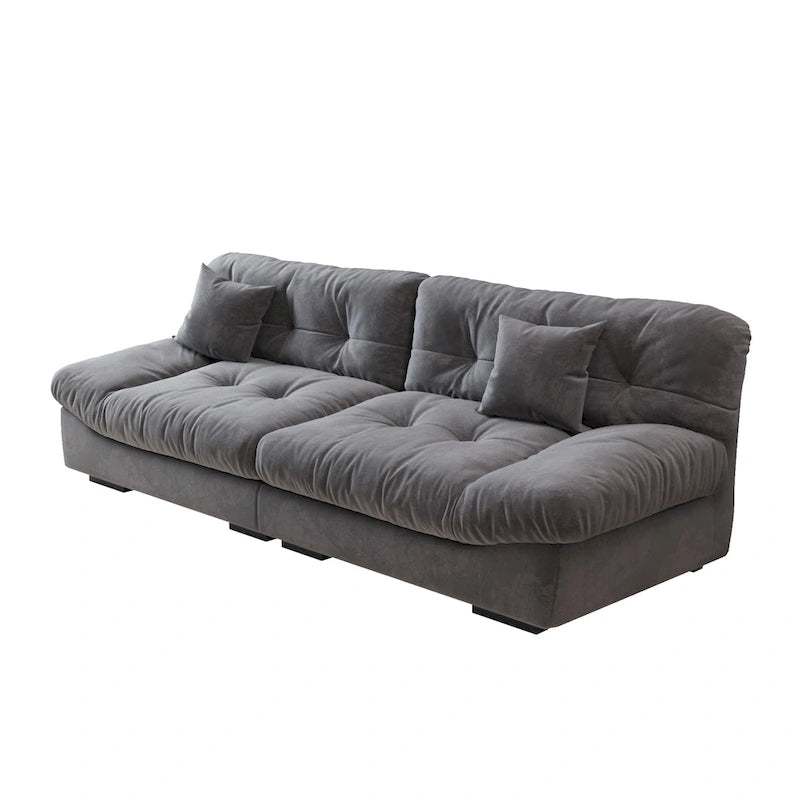 Canapé de luxe moderne en velours poncé 105