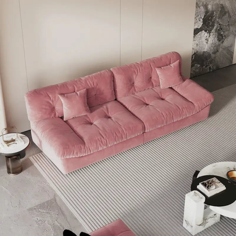 Canapé de luxe moderne en velours poncé 105
