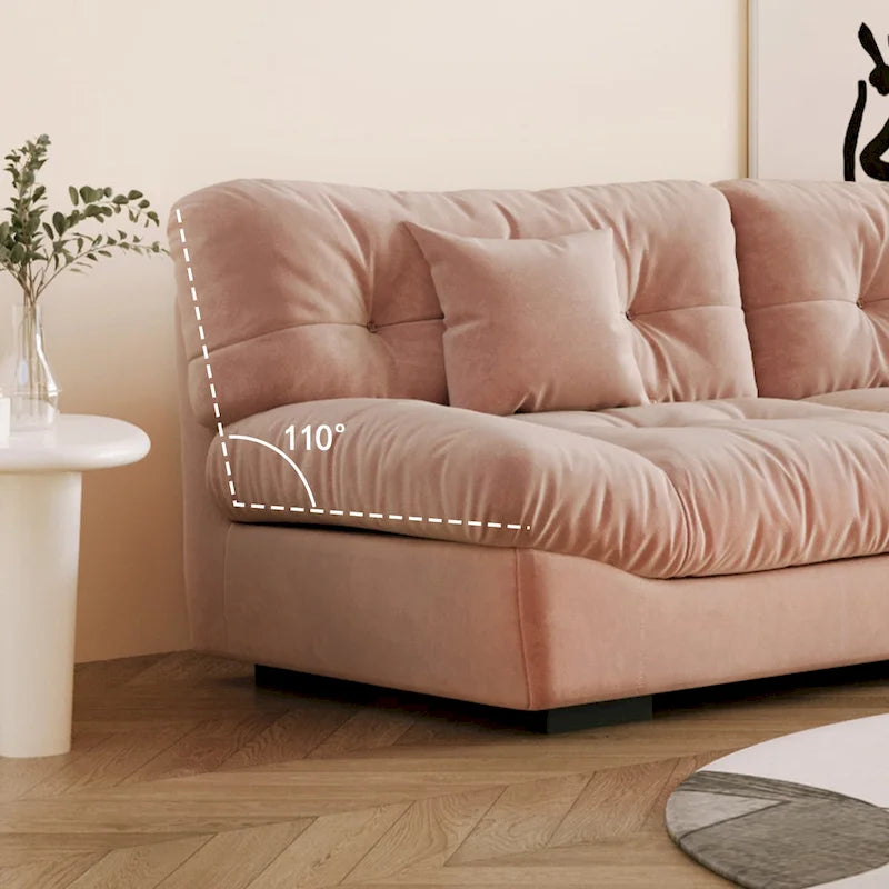 Canapé de luxe moderne en velours poncé 105