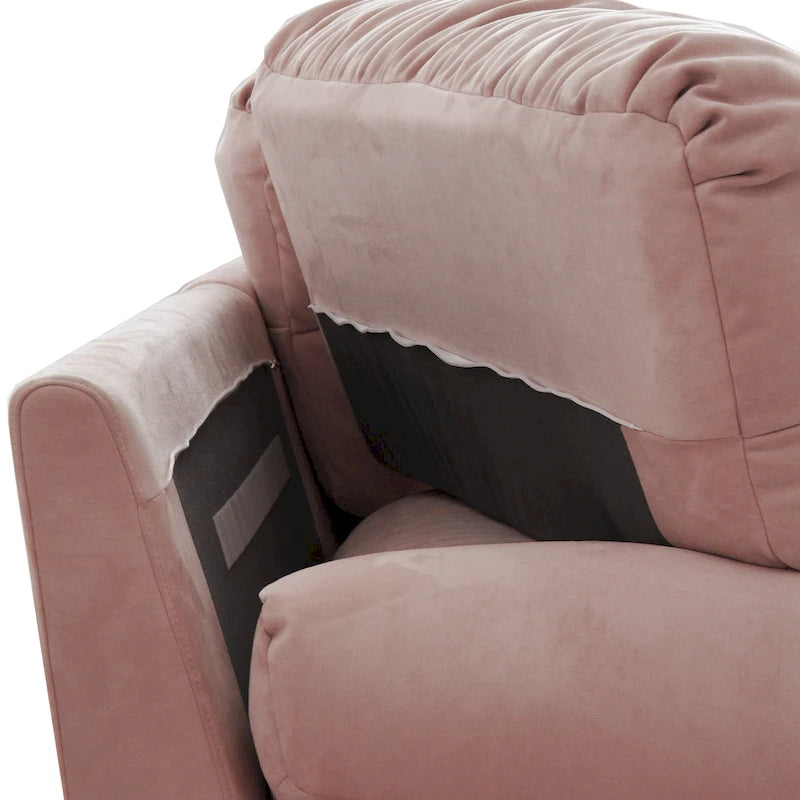 Canapé de luxe moderne en velours poncé 105
