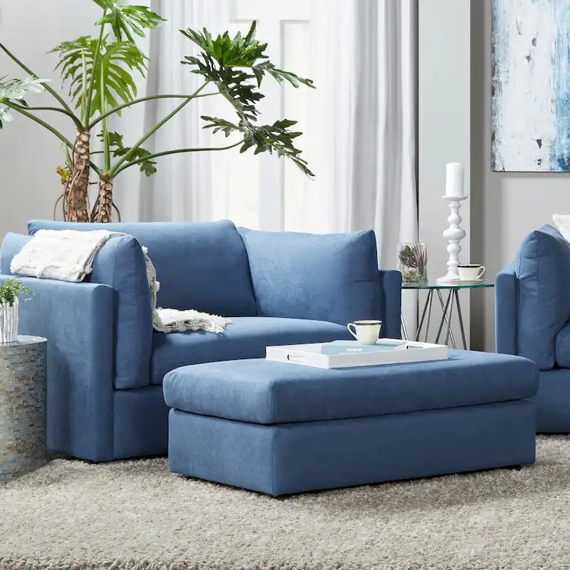 Fauteuil câlin avec dossier oreiller et pouf