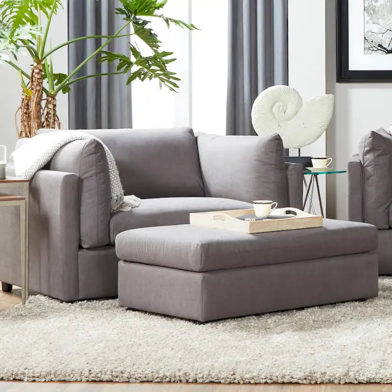 Fauteuil câlin avec dossier oreiller et pouf