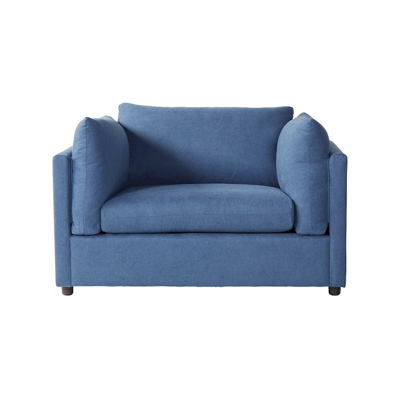 Fauteuil câlin avec dossier oreiller et pouf