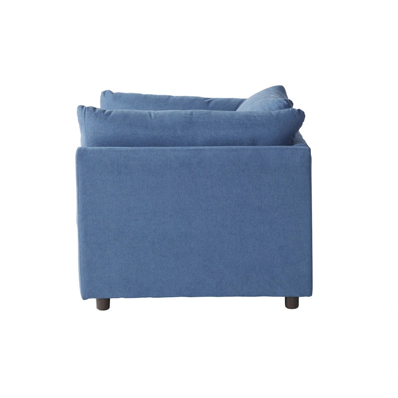 Fauteuil câlin avec dossier oreiller et pouf
