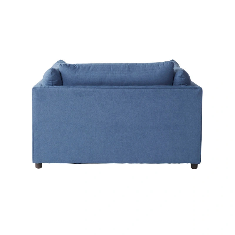 Fauteuil câlin avec dossier oreiller et pouf