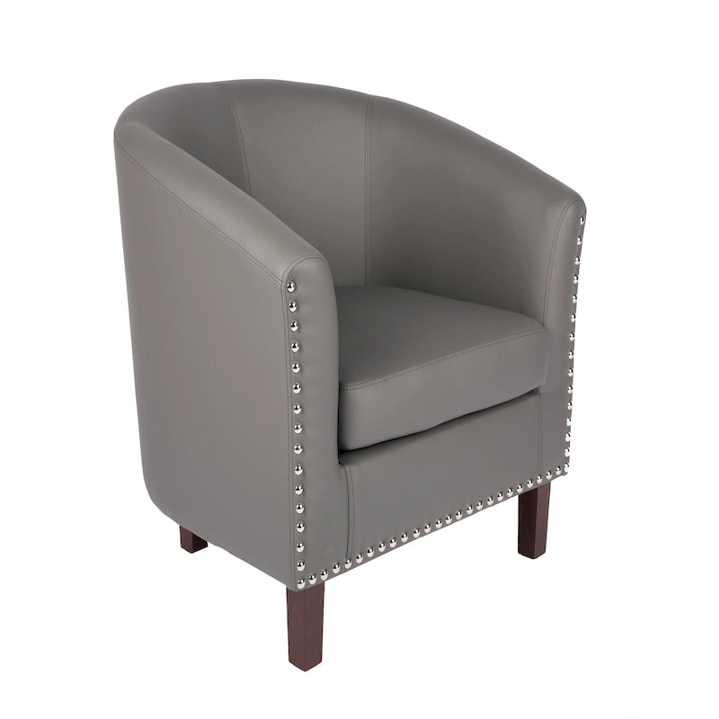 Fauteuil club en similicuir