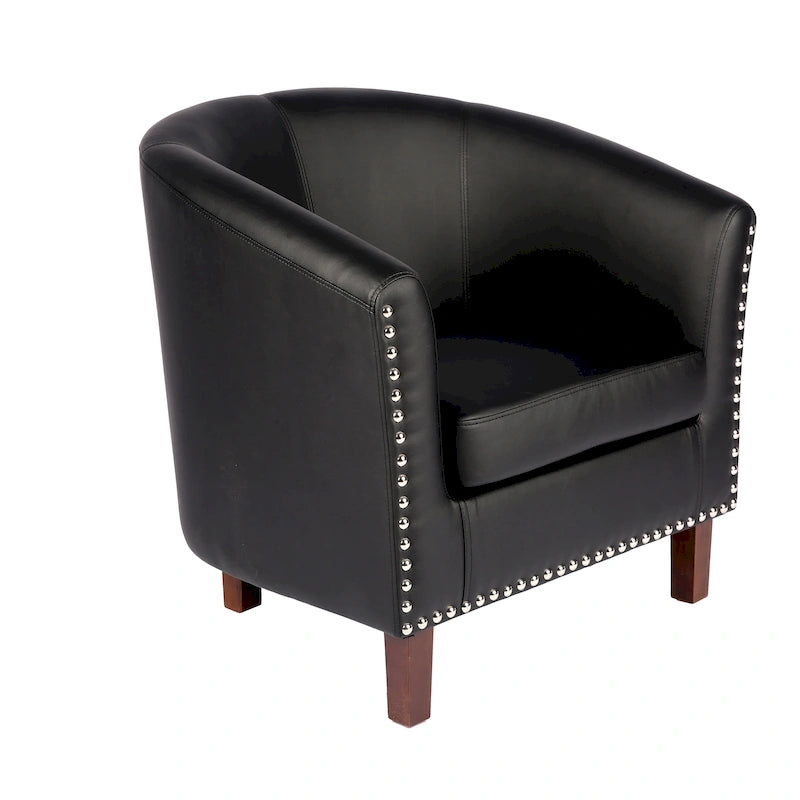 Fauteuil club en similicuir