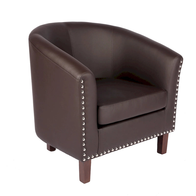 Fauteuil club en similicuir