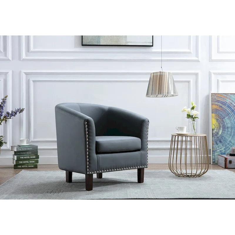 Fauteuil club en similicuir