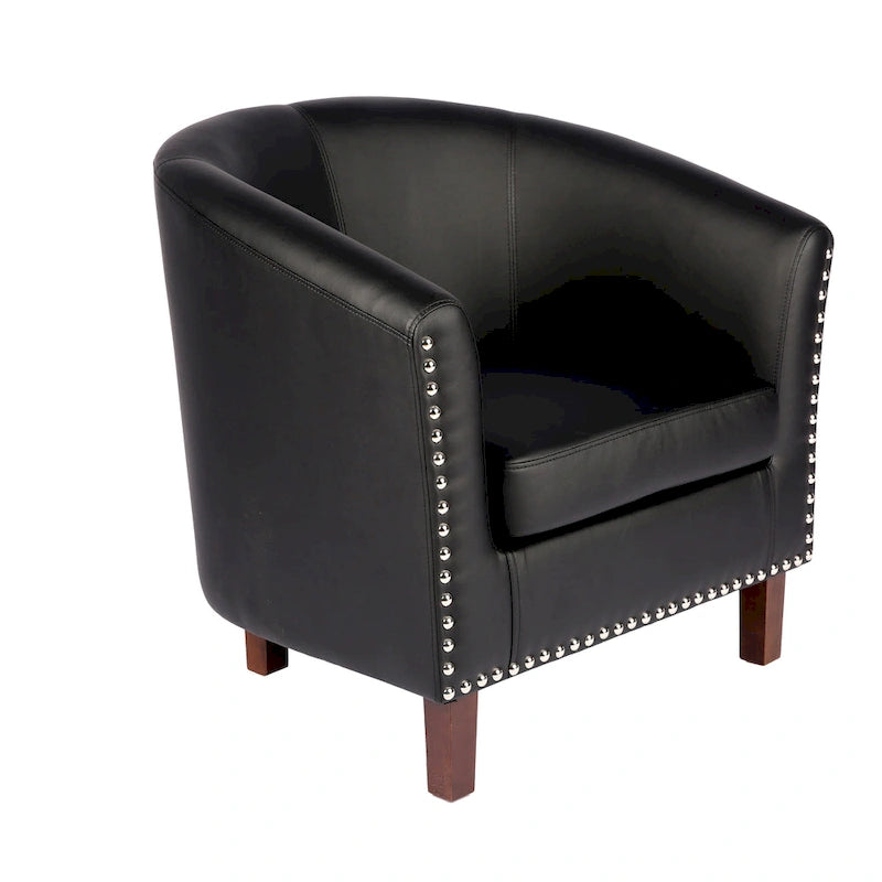 Fauteuil club en similicuir
