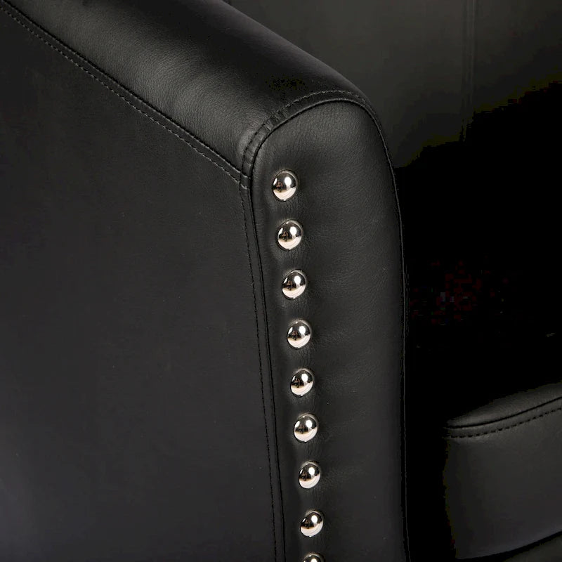 Fauteuil club en similicuir