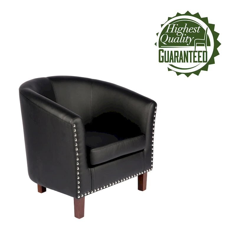 Fauteuil club en similicuir