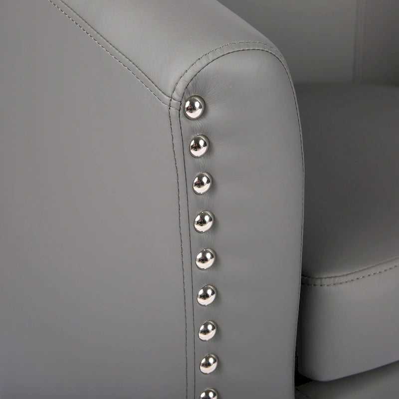 Fauteuil club en similicuir