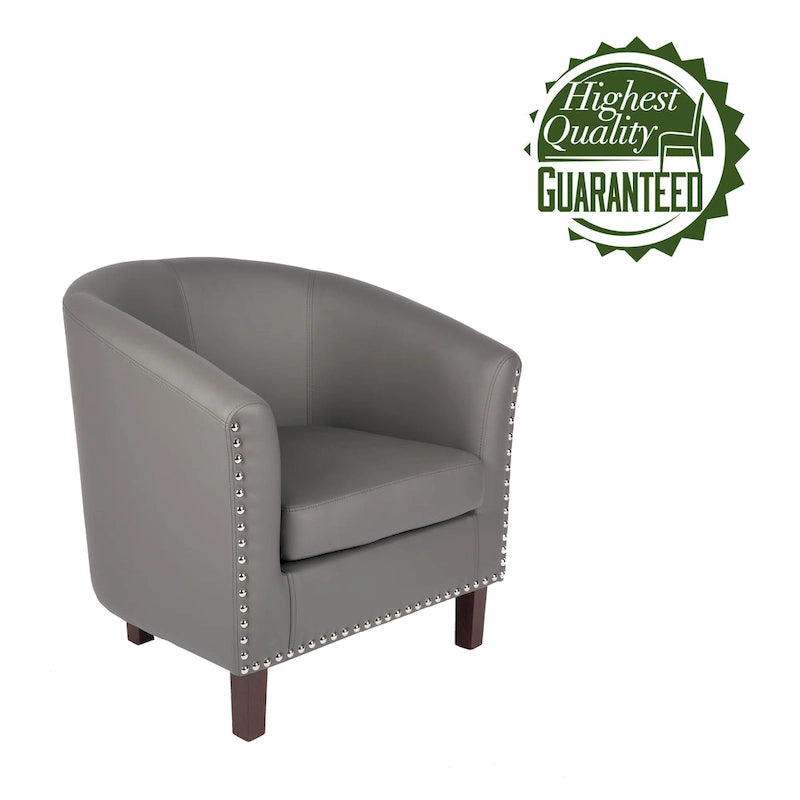 Fauteuil club en similicuir