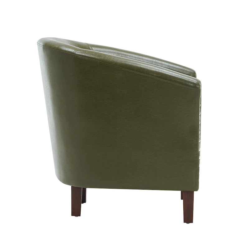 Fauteuil club en similicuir