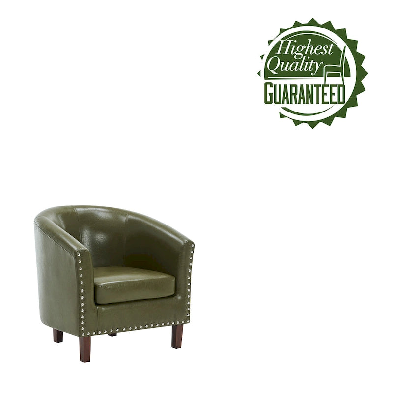 Fauteuil club en similicuir