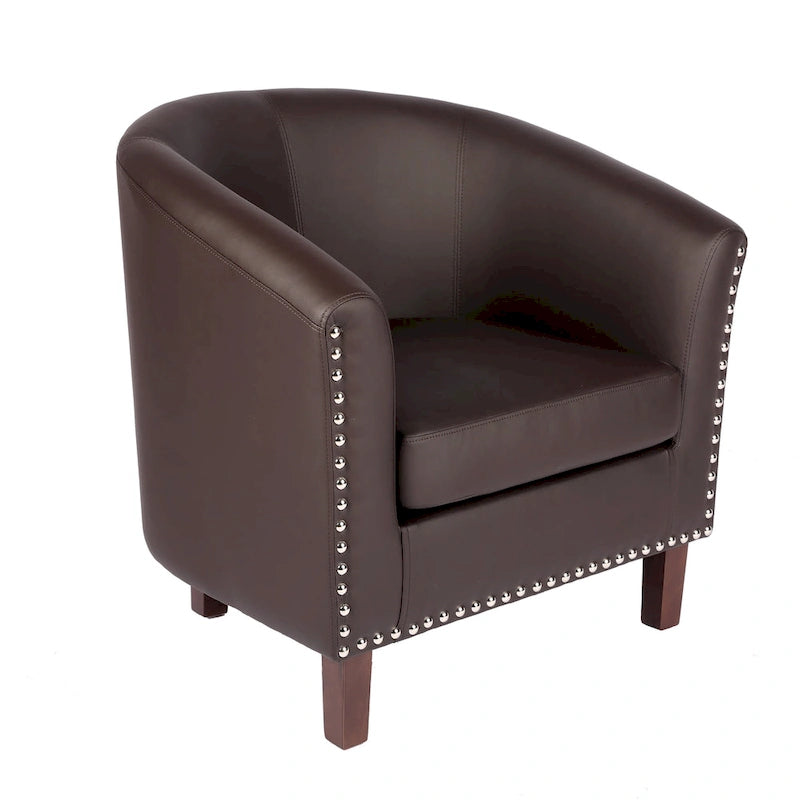 Fauteuil club en similicuir