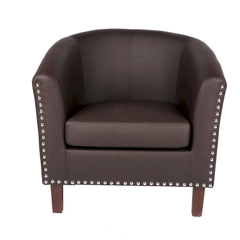 Fauteuil club en similicuir