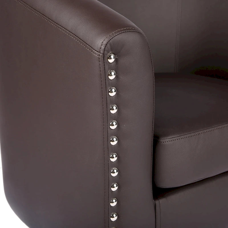 Fauteuil club en similicuir