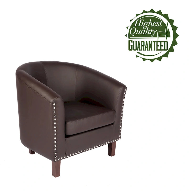 Fauteuil club en similicuir