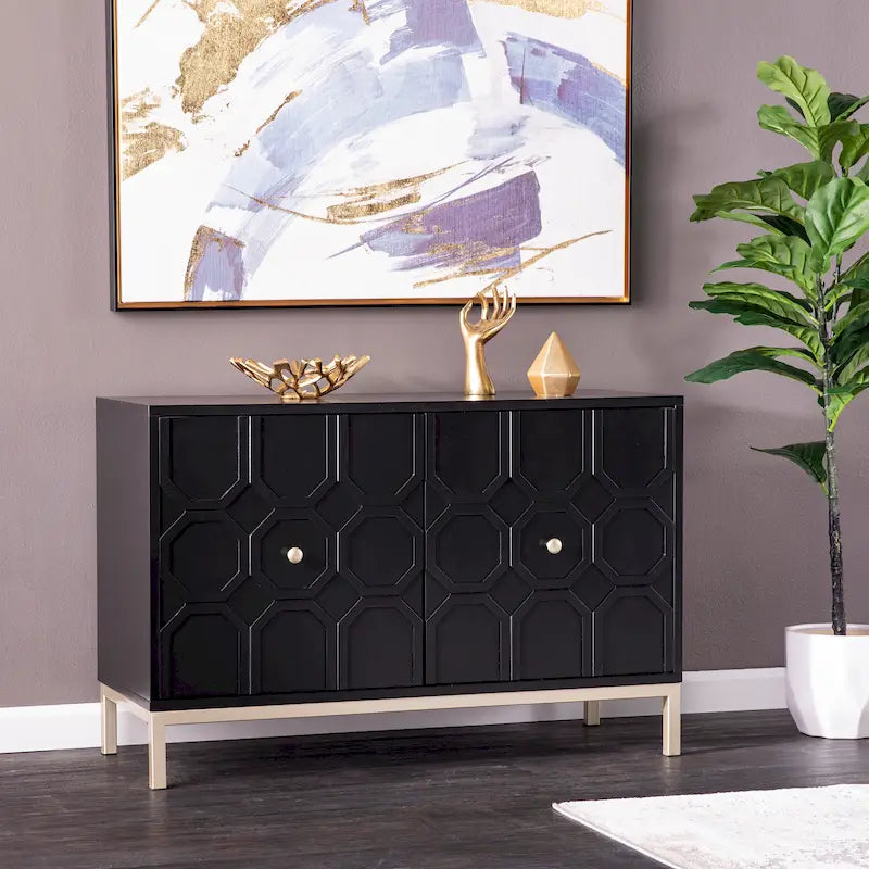 Buffet d'appoint contemporain à 2 portes