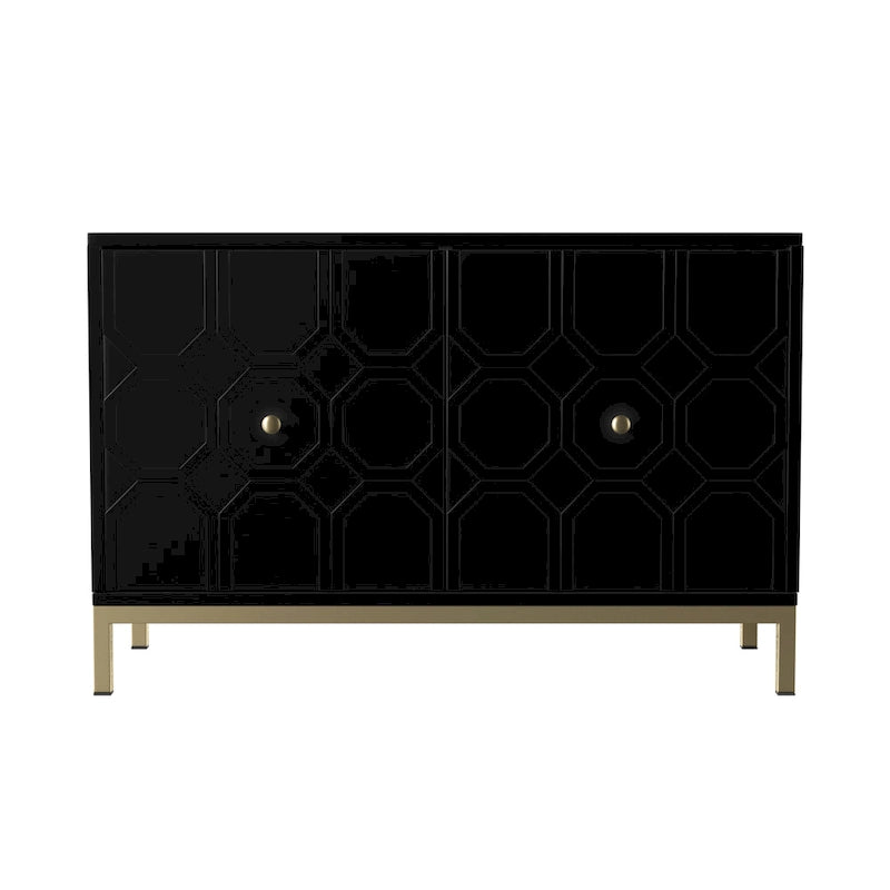 Buffet d'appoint contemporain à 2 portes