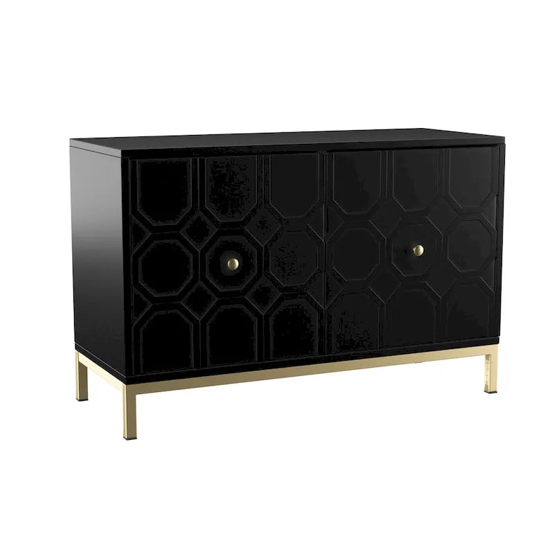 Buffet d'appoint contemporain à 2 portes