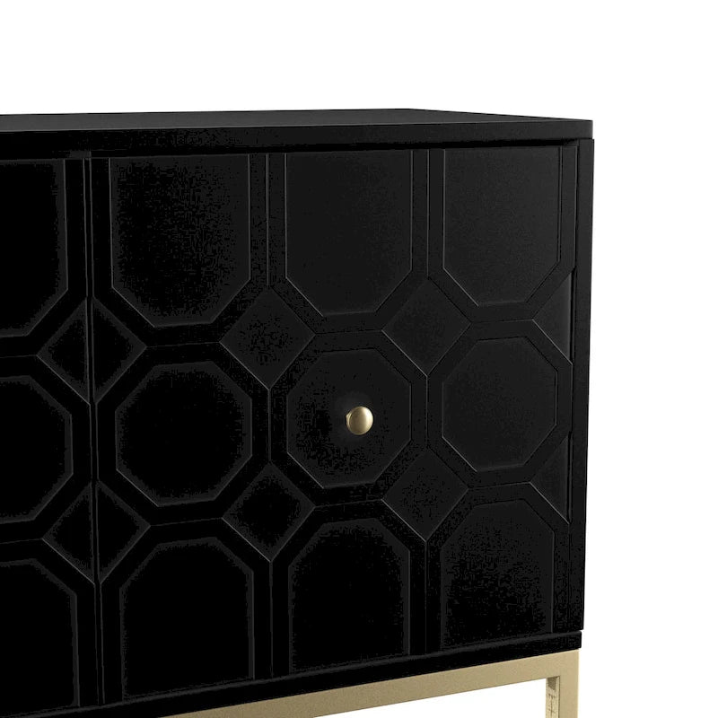 Buffet d'appoint contemporain à 2 portes