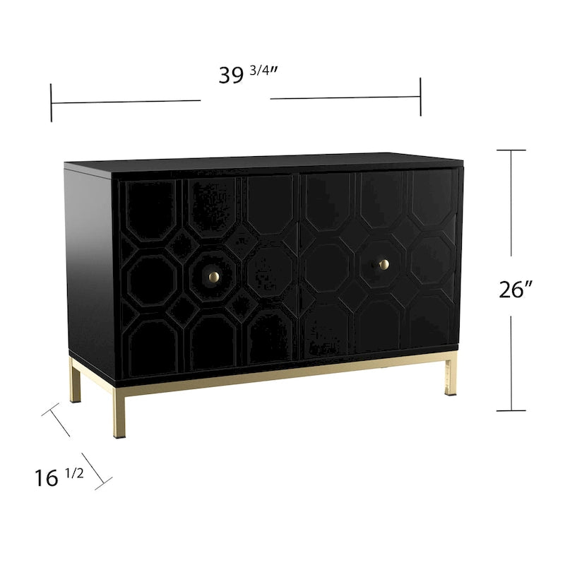Buffet d'appoint contemporain à 2 portes