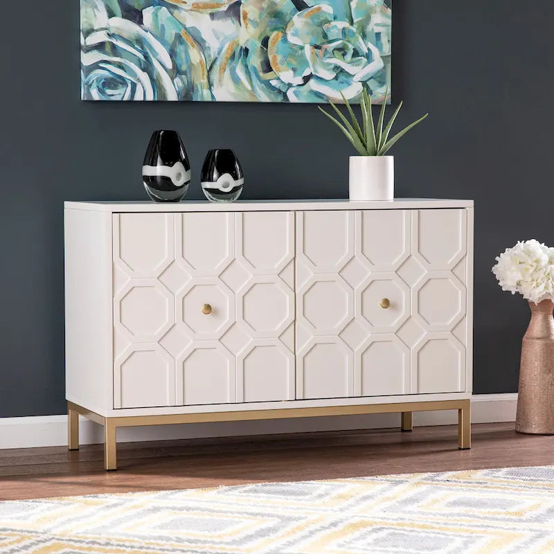 Buffet d'appoint contemporain à 2 portes